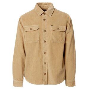 Buffalo David Bitton Men's Brown Corduroy Button Front Shacket S Pockets
